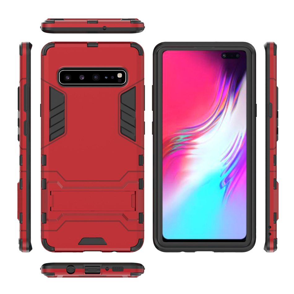 Slim Armour Tough Shockproof Case Samsung Galaxy S10 5g Red